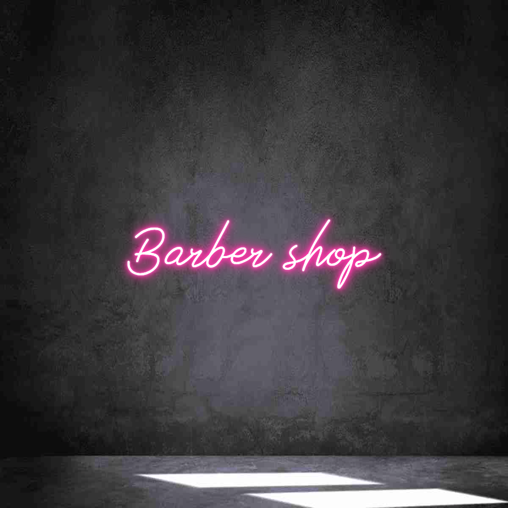 Néon personnalisé: Barber shop