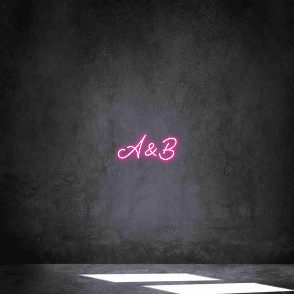 Néon personnalisé: A&B