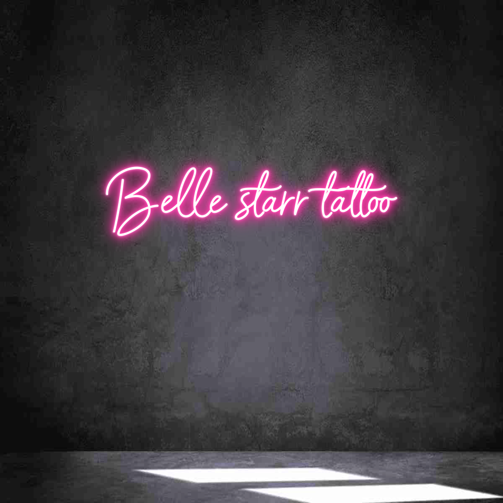 Néon personnalisé: Belle starr t...