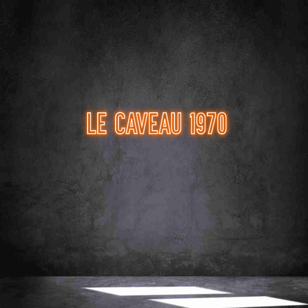 Néon personnalisé:  Le Caveau 1970
