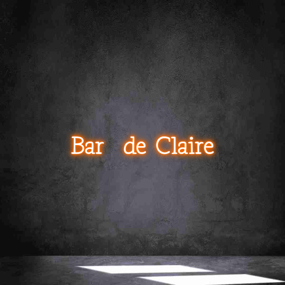 Néon personnalisé: Bar  de Claire