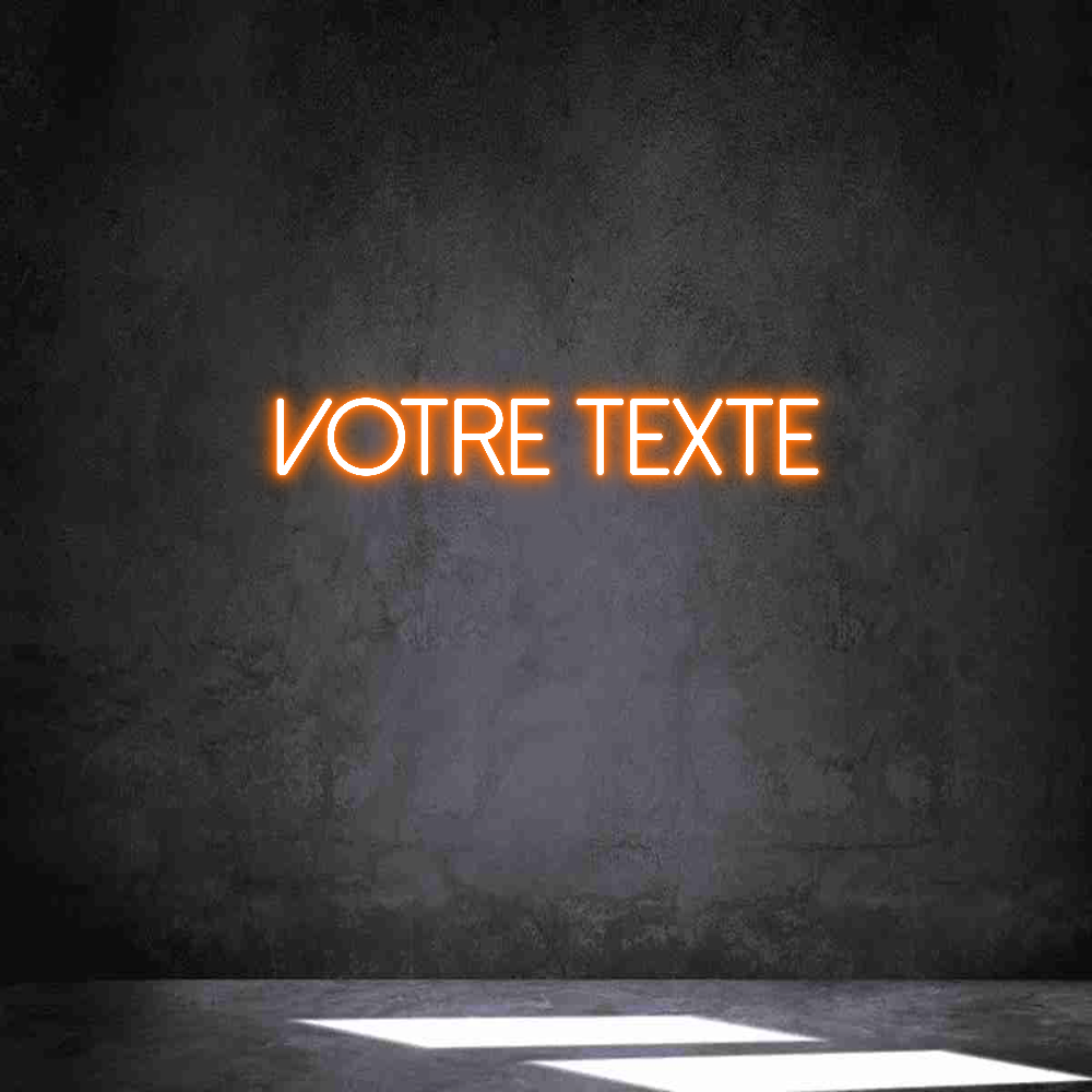 Néon personnalisé: Votre texte