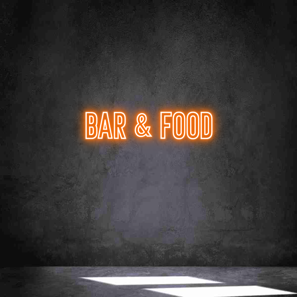 Néon personnalisé: Bar & Food