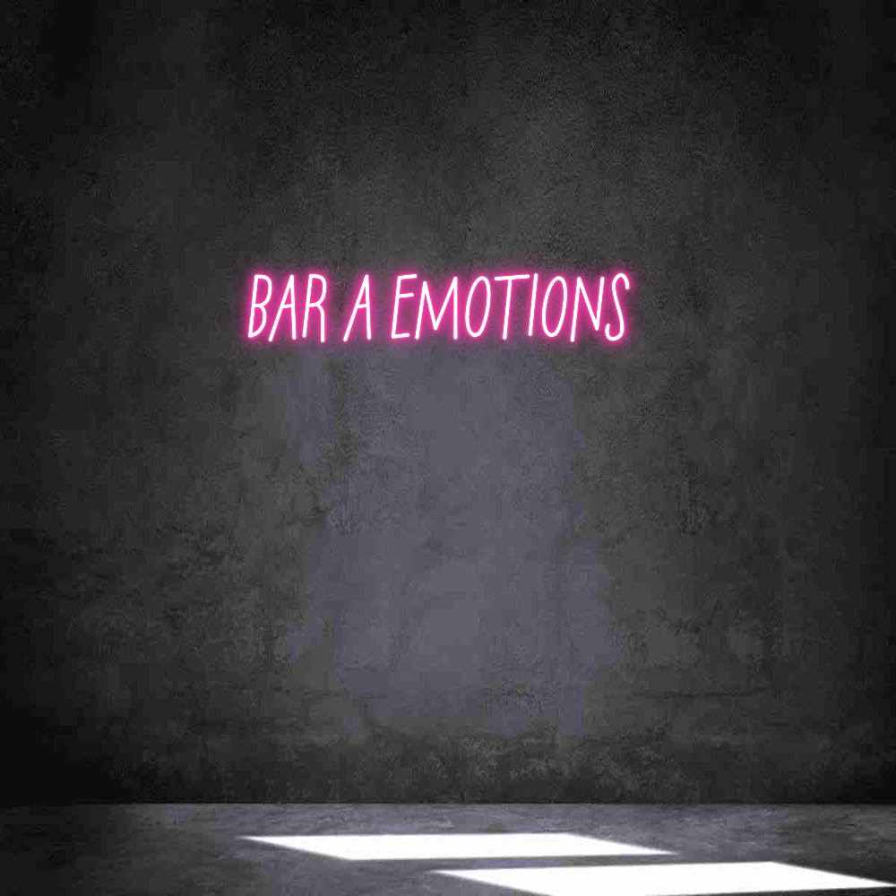 Néon personnalisé: BAR A ÉMOTION...