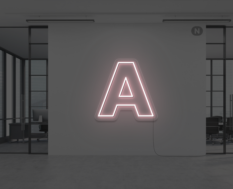 lettre-neon-a-rose