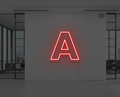 lettre-neon-a-rouge