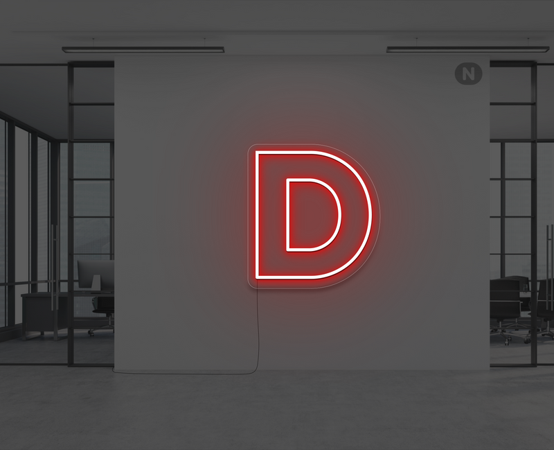 lettre-neon-d-rouge