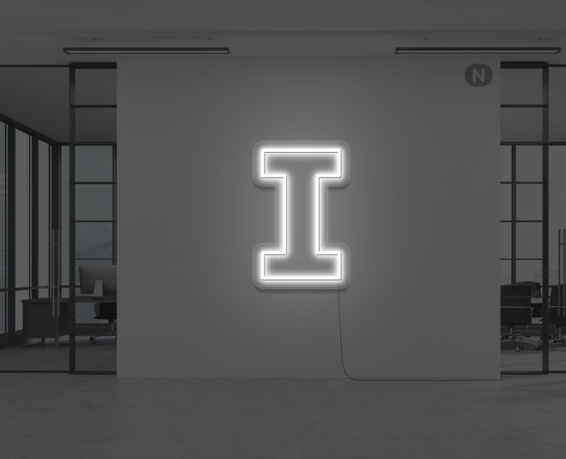 lettre-neon-i-blanc