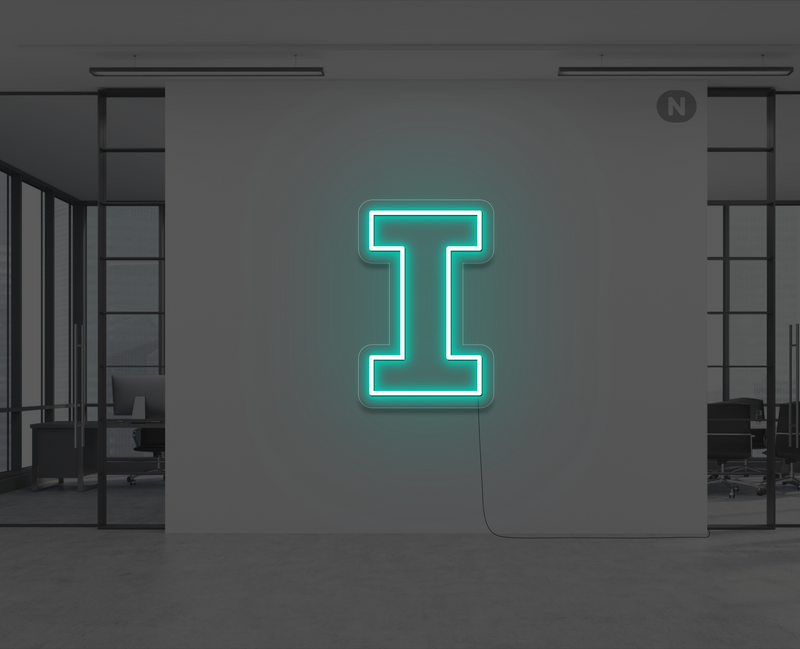 lettre-neon-i-turquoise
