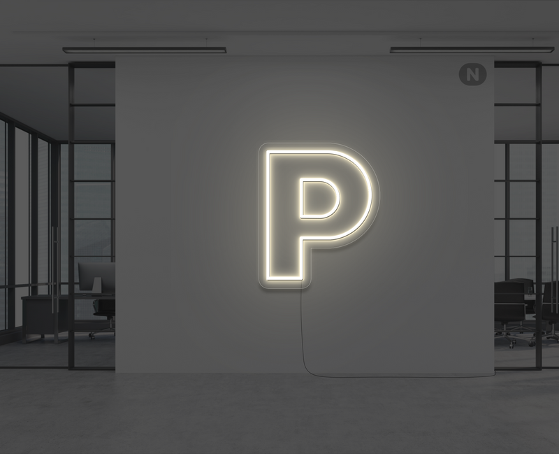 lettre-neon-p-blanc-chaud