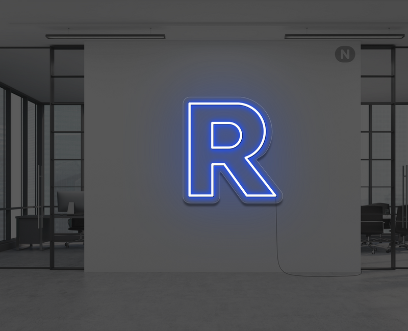 lettre-neon-r-bleu