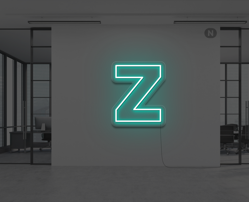lettre-neon-z-turquoise