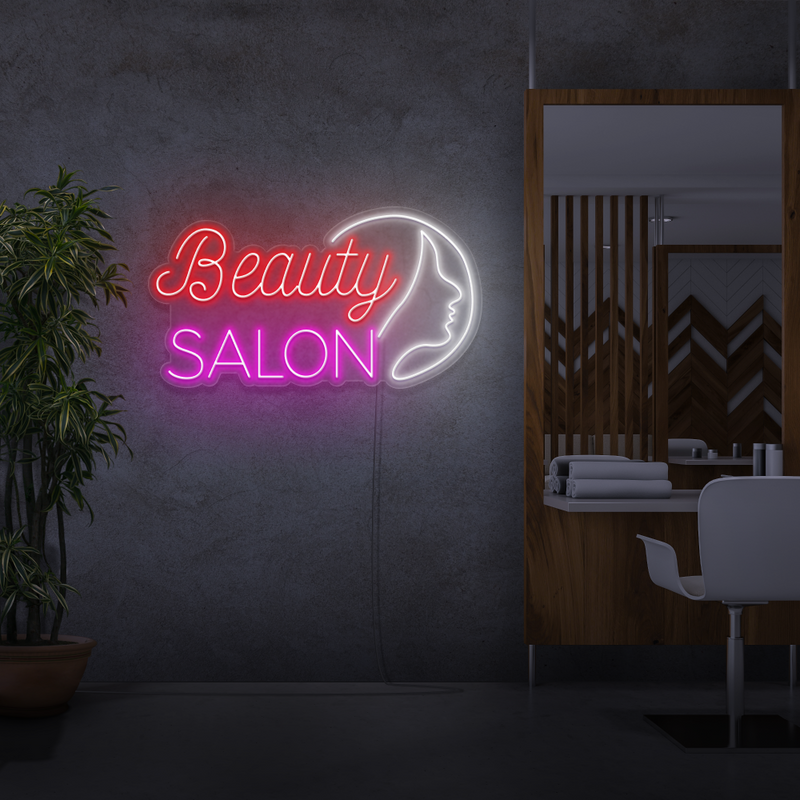Enseigne néon Beauty Salon