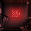 Enseigne néon Girls Girls Girls