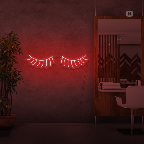 Enseigne néon Cils