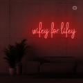 Enseigne néon Wifey for lifey
