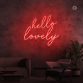 Enseigne néon Hello Lovely