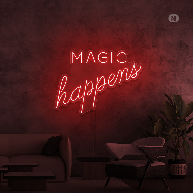 Enseigne néon Magic Happens