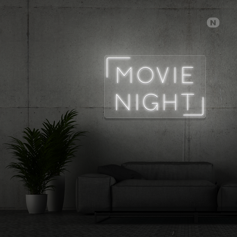 Enseigne néon Movie Night