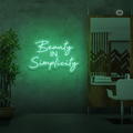 Enseigne néon Beauty in Simplicity