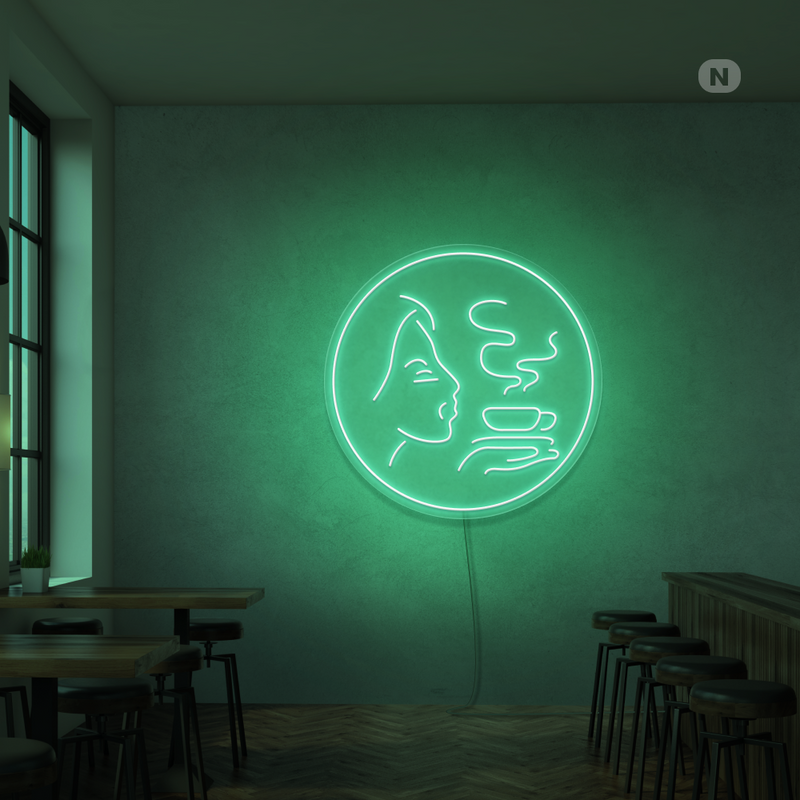 Enseigne néon Arôme de café