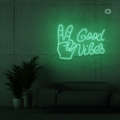 Enseigne néon Good Vibes