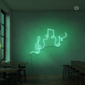 Enseigne néon Notes de musique