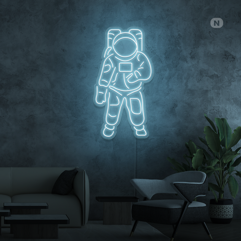 Enseigne néon Astronaute