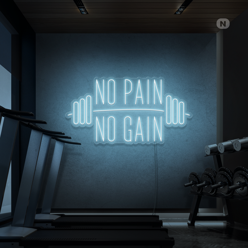 Enseigne néon No Pain No Gain