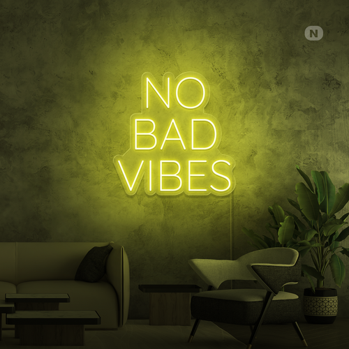 Enseigne néon No Bad Vibes
