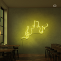 Enseigne néon Notes de musique