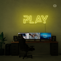 Enseigne néon Play