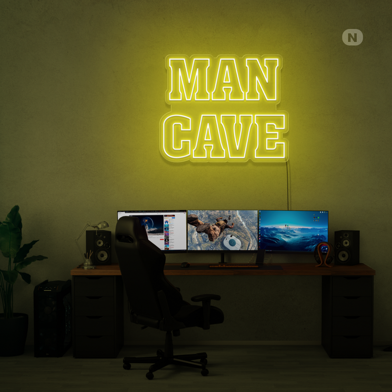 Enseigne néon Man Cave