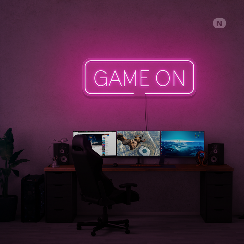 Enseigne néon Game On
