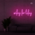 Enseigne néon Wifey for lifey