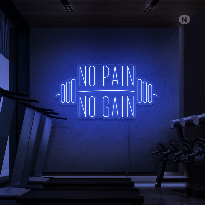 Enseigne néon No Pain No Gain