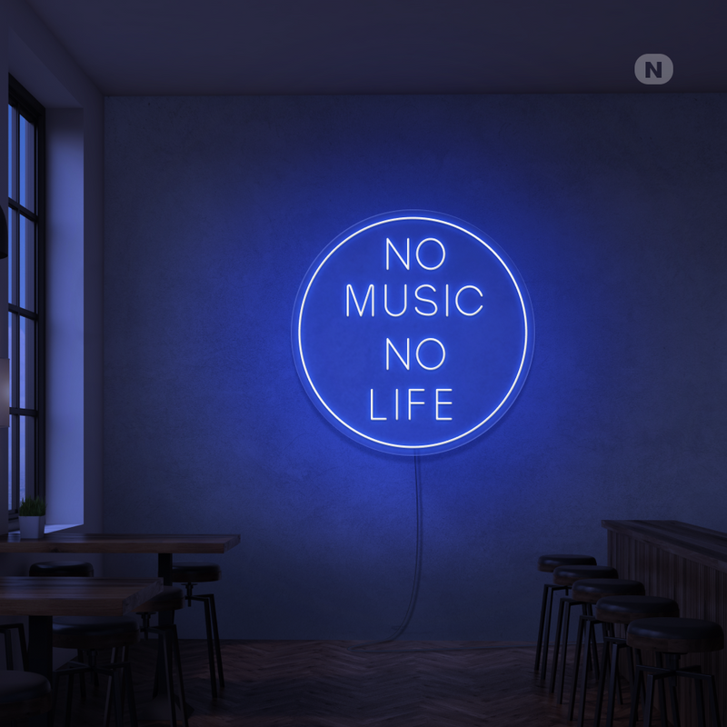 Enseigne néon Musique