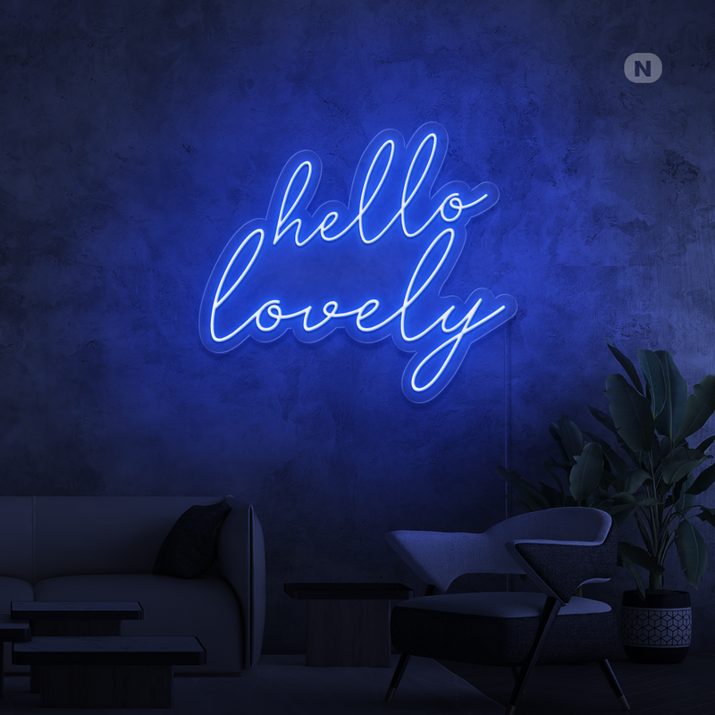 Enseigne néon Hello Lovely