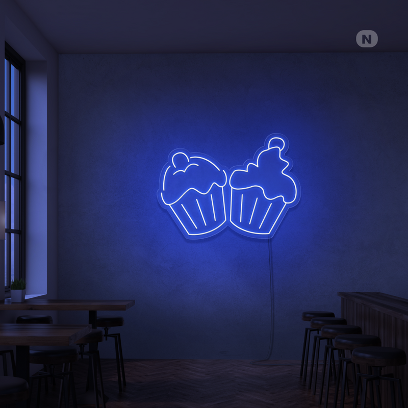 Enseigne néon Cupcakes