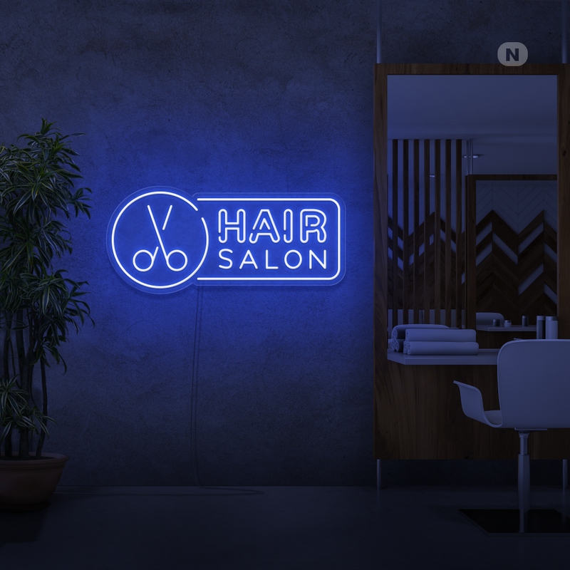 Enseigne néon Hair Salon
