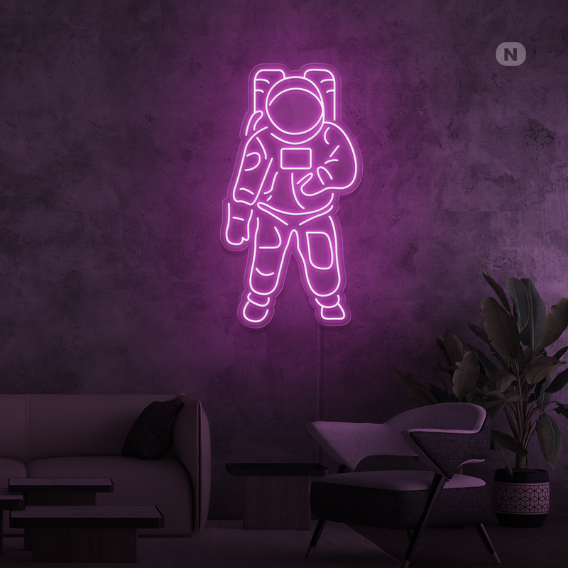 Enseigne néon Astronaute