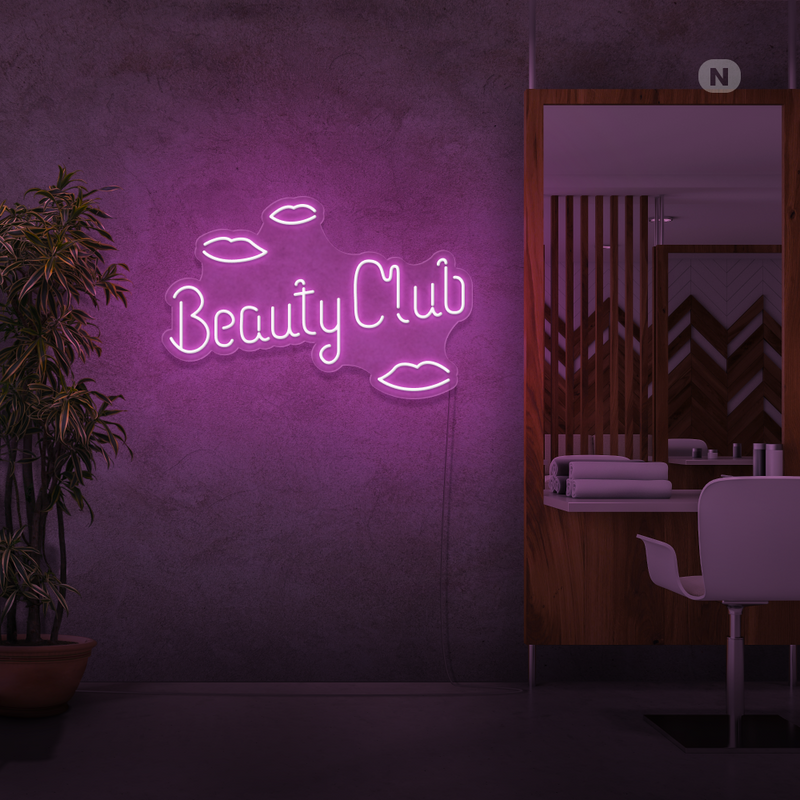 Enseigne néon Beauty Club