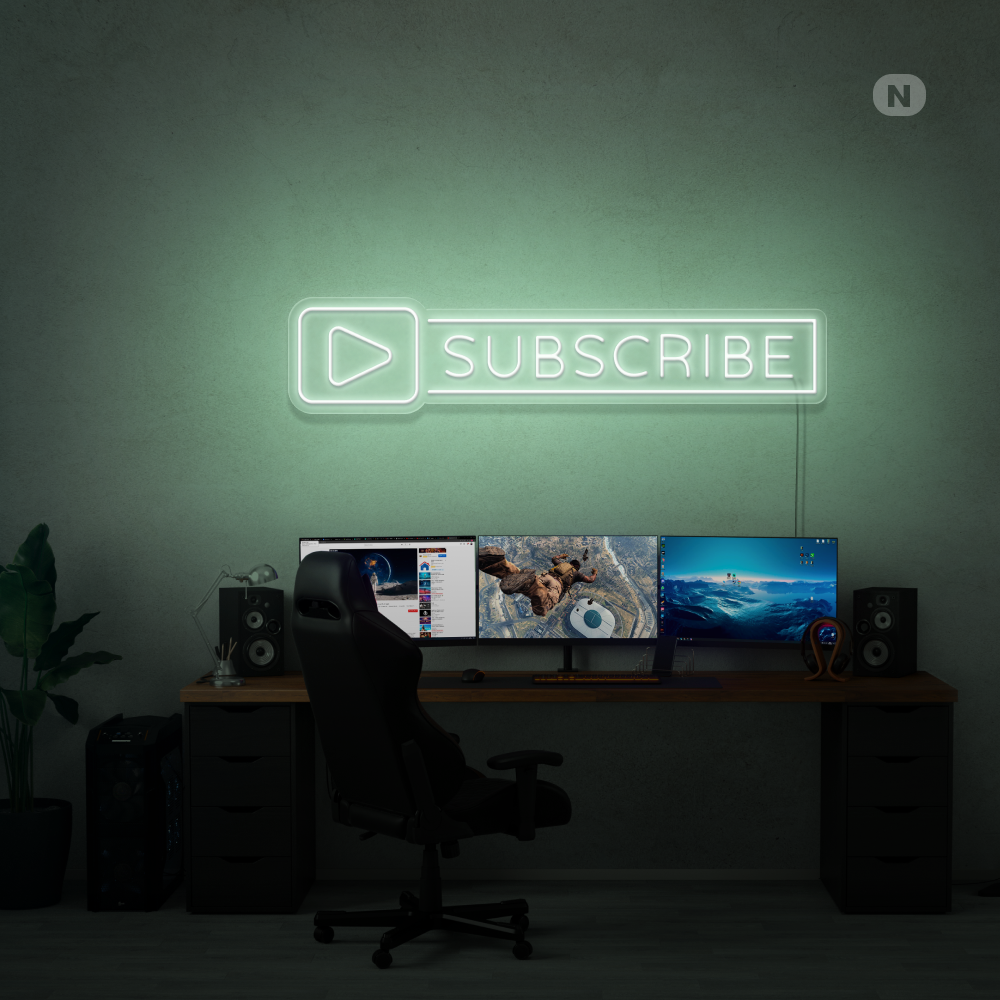 Enseigne néon Subscribe