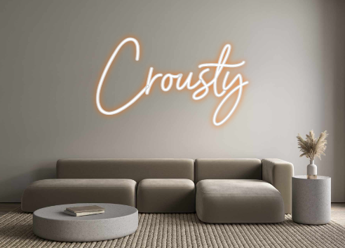 Néon personnalisé: Crousty