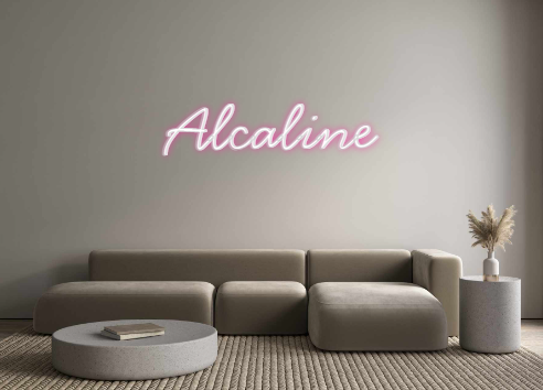 Néon personnalisé: Alcaline