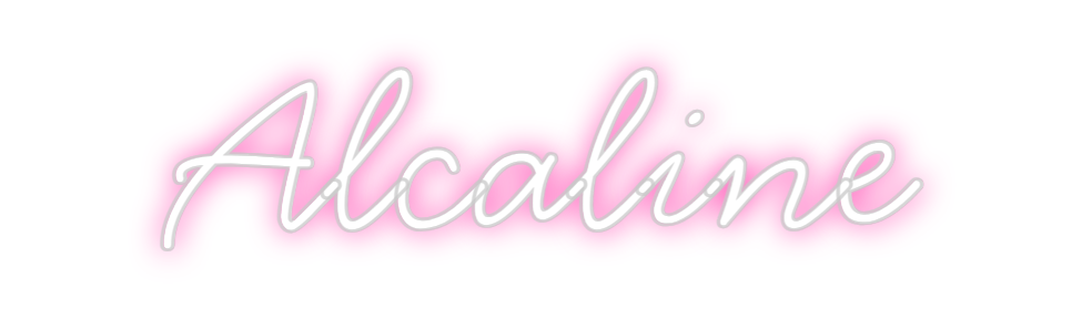 Néon personnalisé: Alcaline